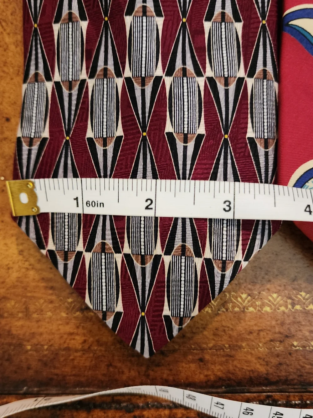 3pc 100% Silk Men’s Tie Lot Kilburne & Finch Campus Cambridge Classics Geometric